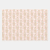 ピンクサーフボードビーチ ラッピングペーパーシート (正面2)