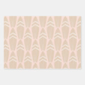 ピンクサーフボードビーチ ラッピングペーパーシート (正面)