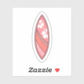 ピンクサーフボード夏 |サーフボードシール シール (シート)