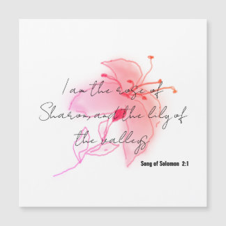 ピンクサーモン赤面リリー磁石