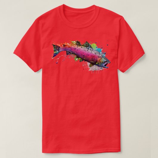 ピンクサーモン Tシャツ (デザイン正面)