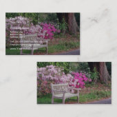ピンクザガーデンベンチフラワーズ 名刺 (正面/裏面)