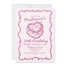 ピンクザガールハートコケットさくらんぼケーキ誕生日