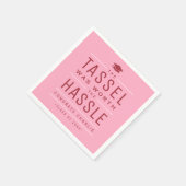 ピンクザ・タッセルは面倒な卒業式の価値があった スタンダードカクテルナプキン (角)