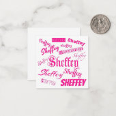 ピンクシェフィーフォント- 9572 ノートカード (正面/裏面インサイチュ)