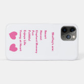 ピンクシェフィー頭字語 Case-Mate iPhoneケース (裏面(横))