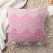 ピンクシェブロン クッション (ブランケット)
