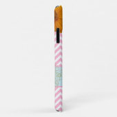 ピンクシェブロン&デイジー Case-Mate iPhoneケース (裏面/右)