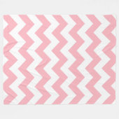 ピンクシェブロン フリースブランケット (正面(横))