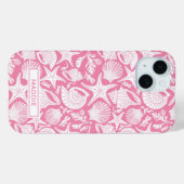ピンクシェルのオーダーメイド Case-Mate iPhoneケース (裏面 (横))