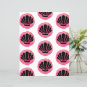 ピンクシェルパターンスクラップブック紙 (スタンド正面)