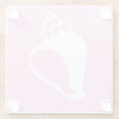 ピンクシェル ガラスコースター (裏面)