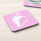 ピンクシェル コースター (左側)