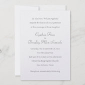 ピンクシェンスノーフレーク結婚式招待状 招待状 (裏面)