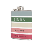 ピンクシェーズブリーズメイドスキットル | カスタムウェディング フラスク (左)