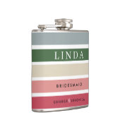 ピンクシェーズブリーズメイドスキットル | カスタムウェディング フラスク (右)