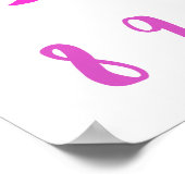 ピンクシェード番号ゼロ10 0 10先生キッドルーム ポスター (角)