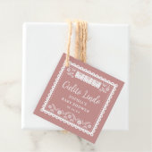 ピンクシエリートリンドタラベーラベビーシャワー フェイバータグ (インサイチュ)