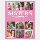 ピンクシスターズフォトコラージュフリースブランケット フリースブランケット (正面)
