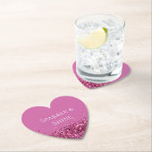 ピンクシックグリッタースパークル ペーパーコースター (インサイチュ)