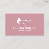 ピンクシックストーンマッサージセラピーウェルネスデイスパ 名刺 (正面)