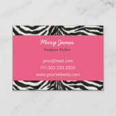 ピンクシックファッションブティック名刺 名刺 (裏面)