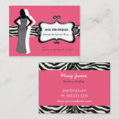 ピンクシックファッションブティック名刺 名刺 (正面/裏面)