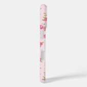 ピンクシックヴィンテージフローラプリントモノグラム Case-Mate iPhoneケース (裏面 / 右)