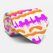 ピンクシティアーバンマラルグラフィティ通りアートパターン ネクタイ (ロール)