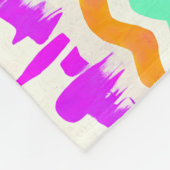 ピンクシティアーバンマラルグラフィティ通りアートパターン フリースブランケット (角)