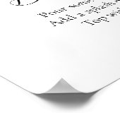 ピンクシトラスフラワーズミモサバーサイン ポスター (角)