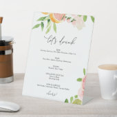 ピンクシトラスレッツドリンクバー看板 台座サイン (インサイチュ)