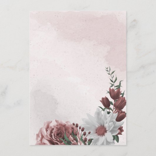 ピンクシナモンバラ白フローラ詳細 エンクロージャーカード (裏面)