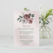 ピンクシナモンバラ白フローラ詳細 エンクロージャーカード (スタンド正面)