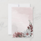 ピンクシナモンバラ白フローラ サンキューカード (裏面)