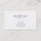 ピンクシモノグラムのッミニマルクプレーントレンディー 名刺 (正面)