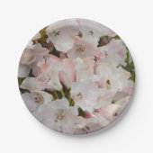 ピンクシャクシャクナゲ開花フローラ ペーパープレート (正面)