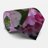 ピンクシャクシャクナードロンフローラ植物性メンズタイ ネクタイ (ロール)