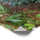 ピンクシャクナゲonツリースタンプフローラ ポスター (角)