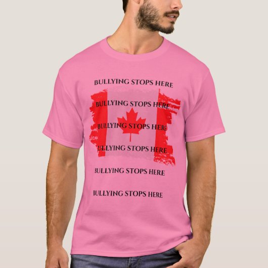 ピンクシャツデイカナダTシャツ Tシャツ (正面)