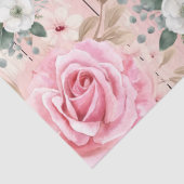 ピンクシャビーかわいらしシックバラ&ユーカリ 薄葉紙 (詳細)