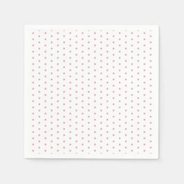 ピンクシャビーシック水玉模様ベビーガールシャワー スタンダードカクテルナプキン