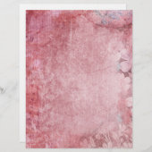 ピンクシャビーヴィンテージスクラップブック紙 (正面/裏面)