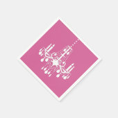 ピンクシャンデリアナプキン スタンダードカクテルナプキン (角)