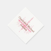 ピンクシャンデリア婚約パーティナプキンス スタンダードカクテルナプキン (角)