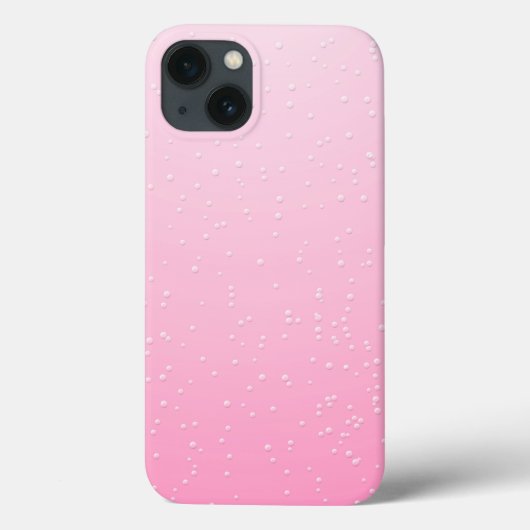 ピンクシャンパンと小さな泡の背景アート Case-Mate iPhoneケース (裏面)