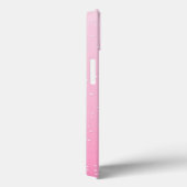 ピンクシャンパンと小さな泡の背景アート Case-Mate iPhoneケース (裏面 / 右)