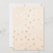 ピンクシャンパンシャワーテーマパーティーの招待 招待状 (裏面)