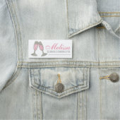 ピンクシャンパントーストウェディングプランナーワインショップ 名札 (インサイチュ)