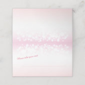 ピンクシャンパンバブルのグラフィックゲスト座席表 プレイスカード (外部開封)